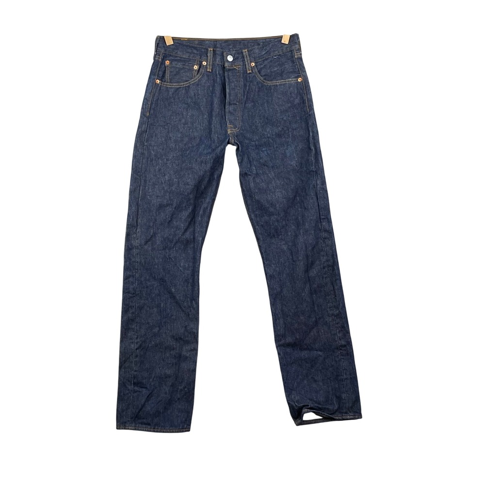 Levi's 501 Original Fit Jeans Mens 31x30* Dark Wash Blue Button Fly Straight Leg